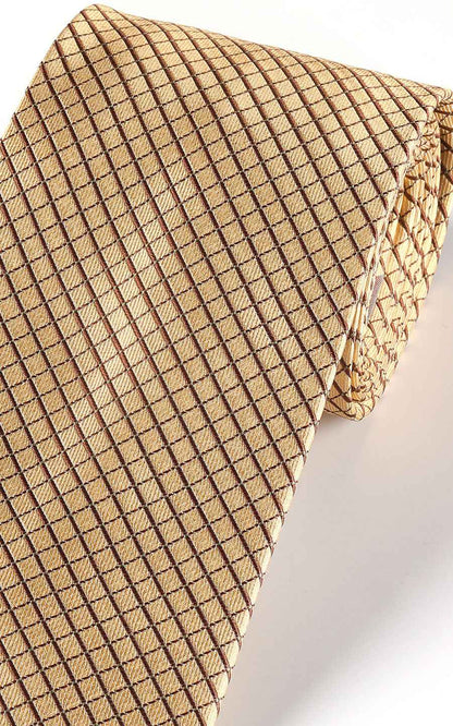 Gold mesh metallic fabric texture - luxury tie detail