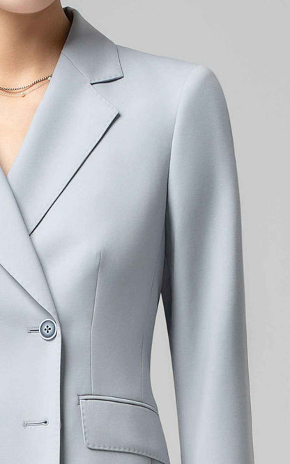 Women's Light Blue Professional Business Suit Set