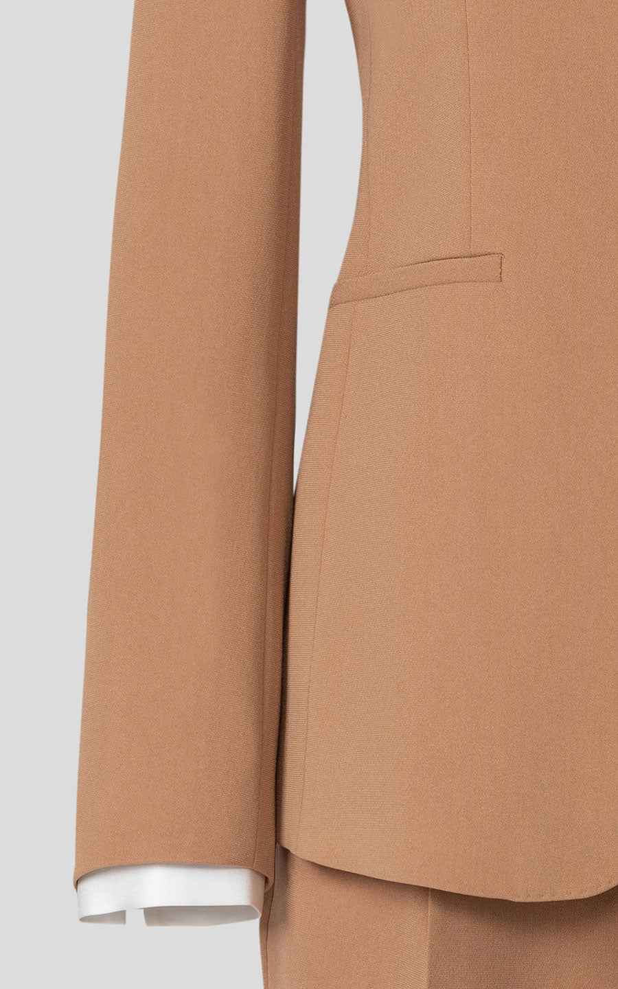 Women's Camel Two-Piece Suit Set
