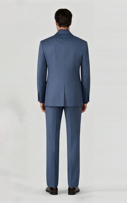Custom Light Blue Tailored Suit - Made to Measure