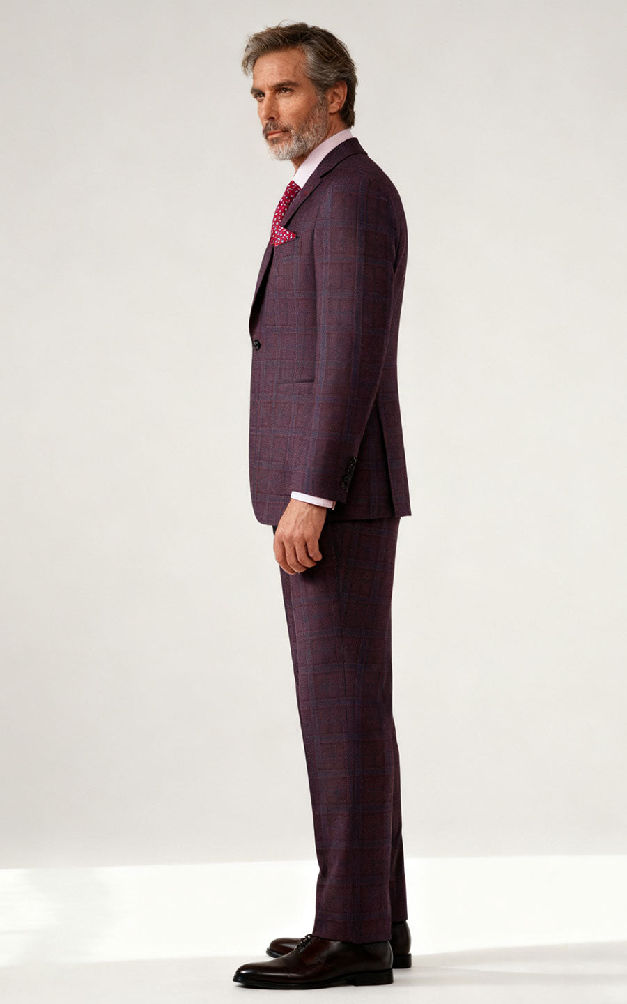 Purple Plaid Tailored Suit - Premium Custom Fit