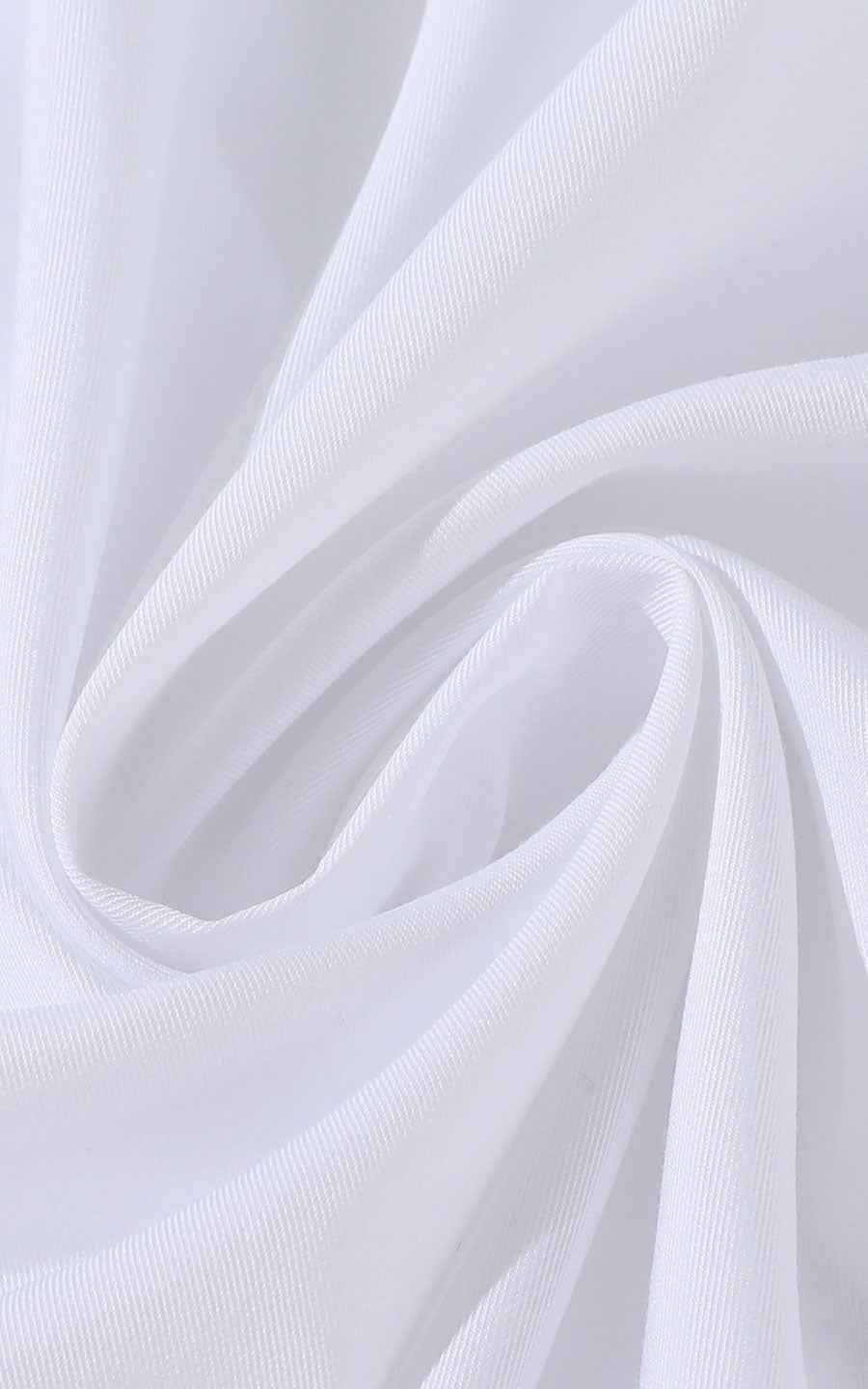 WIAI Men's Custom Embroidered White Dress Shirt