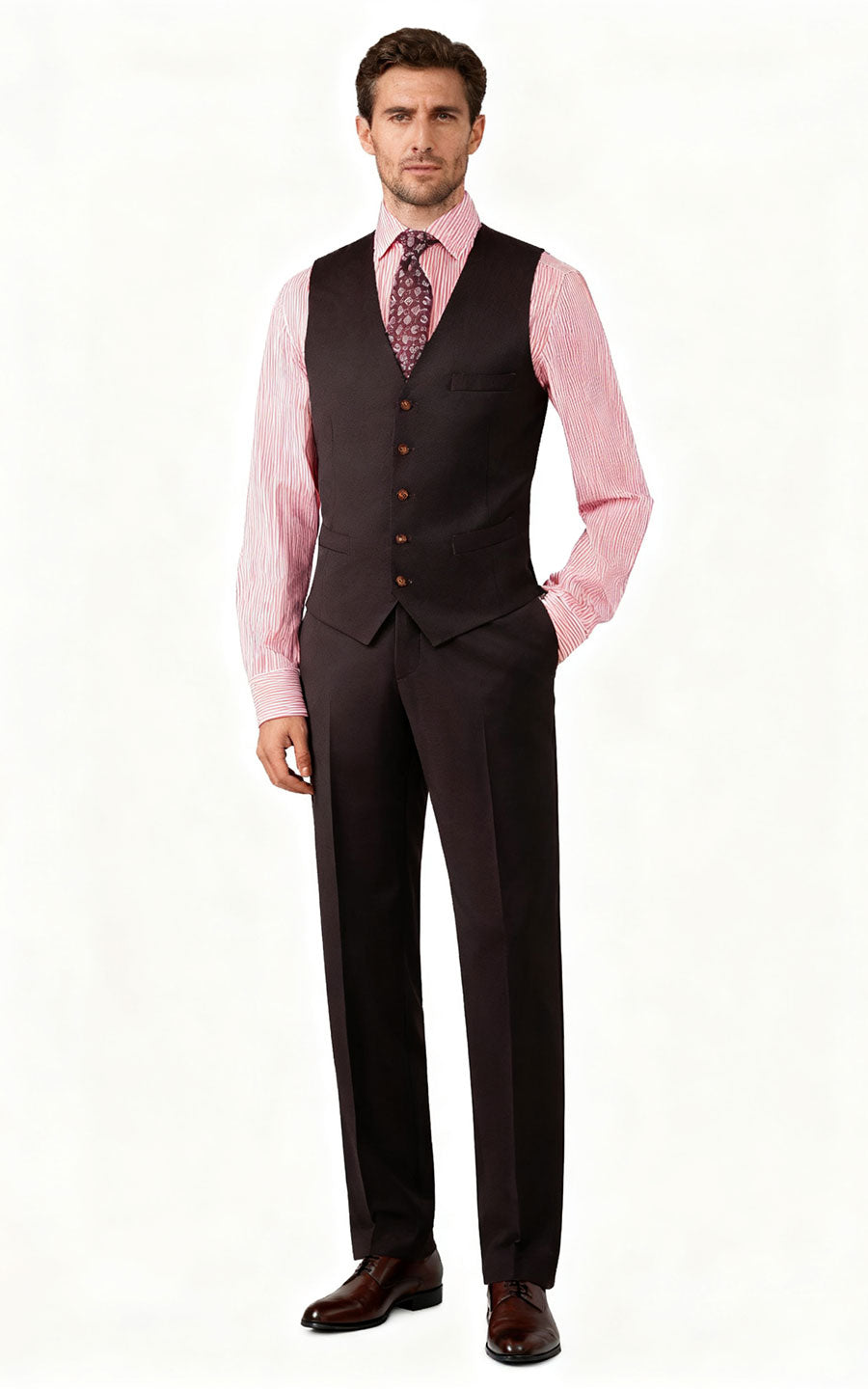 Custom Vest Burgundy Vest Handmade Tailored Design