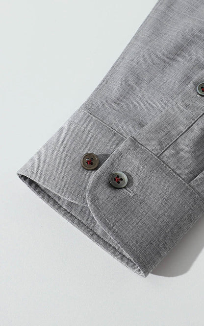 Wrinkle-free shirt texture - mist gray grid pattern