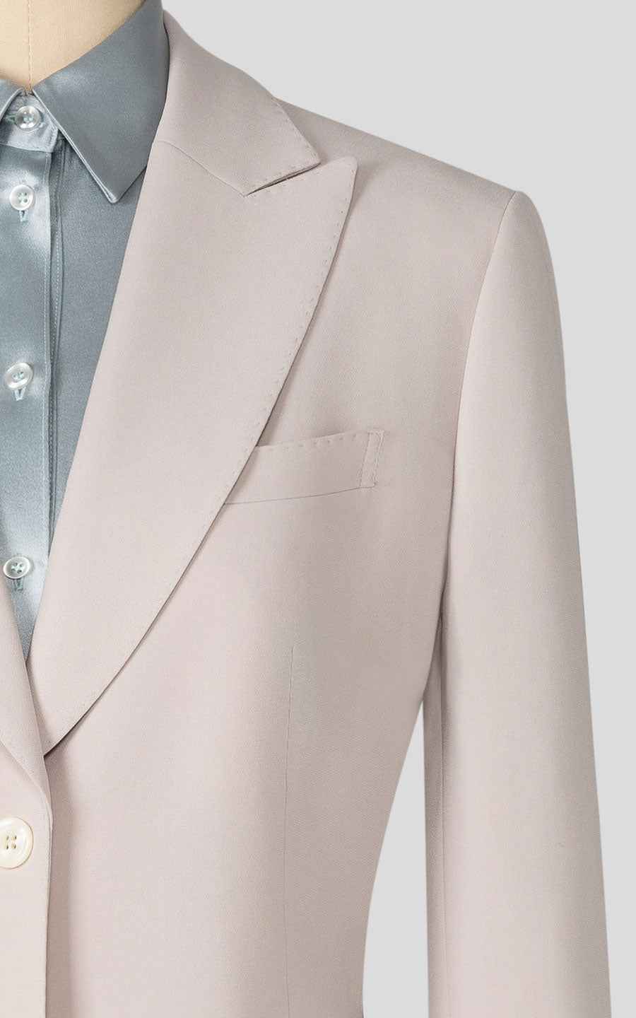 Premium Beige Business Suit - Professional Two-Piece Set