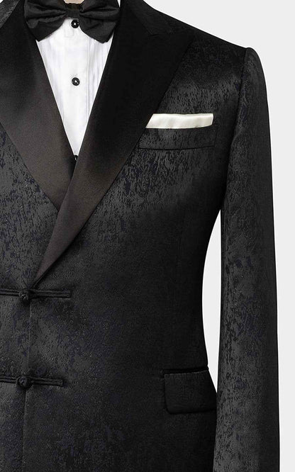 Custom Wool Jacquard Suit Jacket