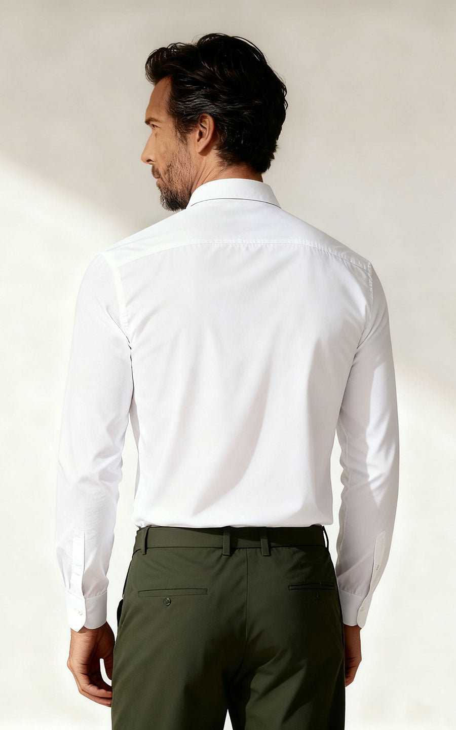 White Shirt with Cute Fox Embroidery - Custom Tailored