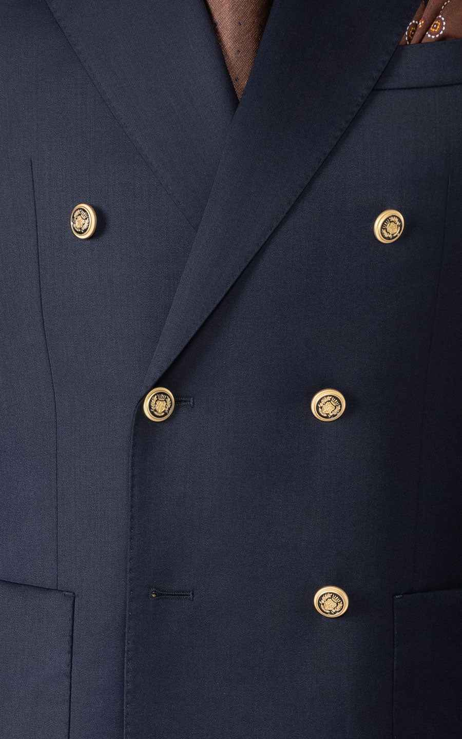 WIAI Premium Navy Wool Business Suit - Custom Tailored