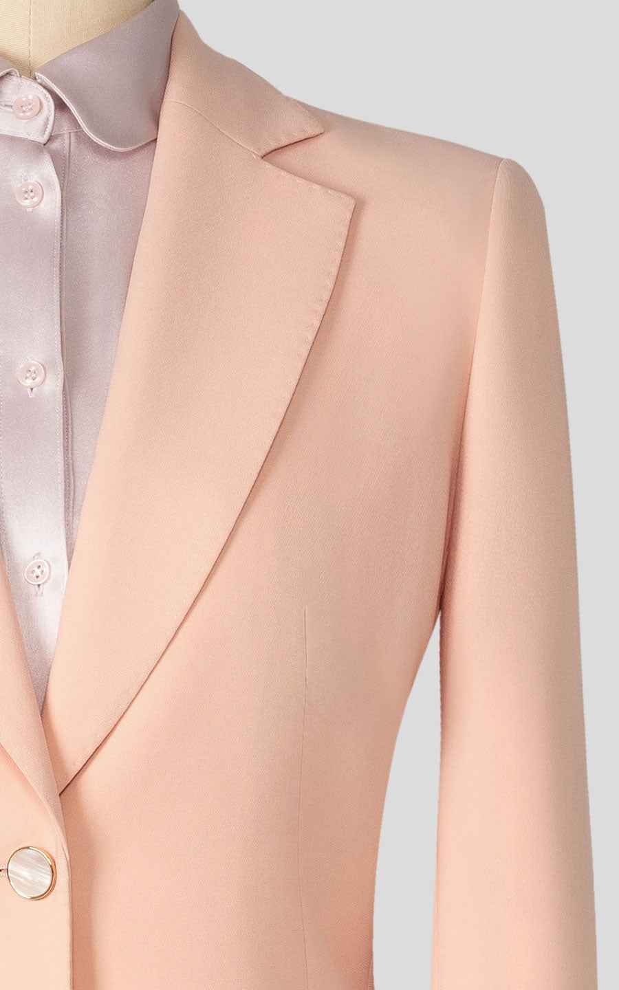 Elegant Pink Business Suit - Professional Two-Piece Set
