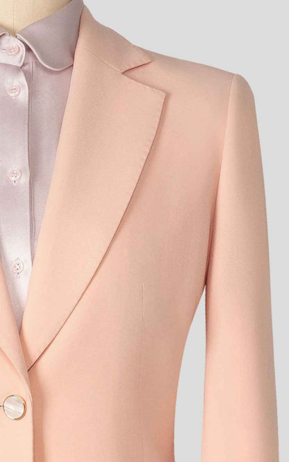 Elegant Pink Business Suit - Professional Two-Piece Set