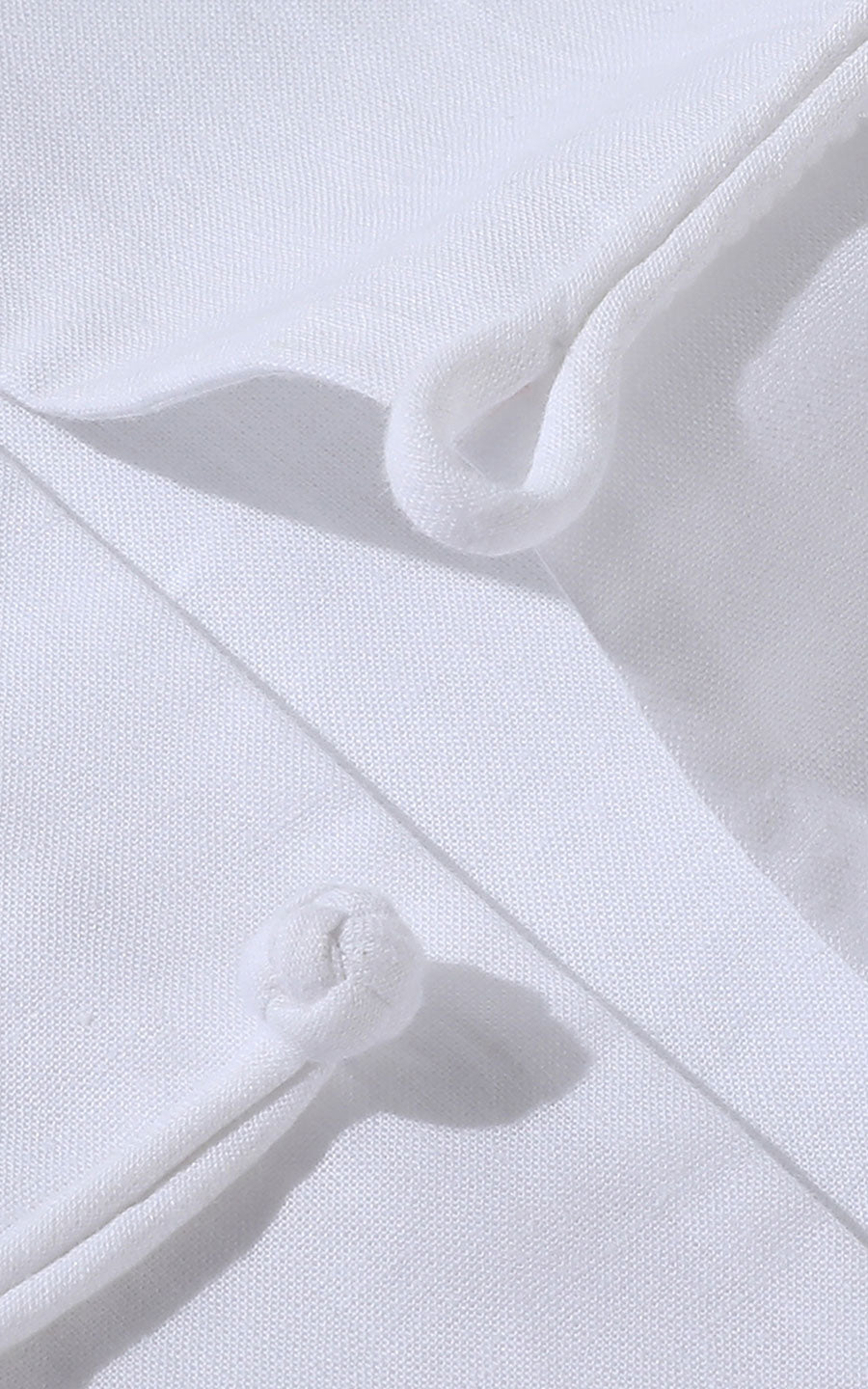 Wrinkle-Free White Dress Shirt - Custom Tailored