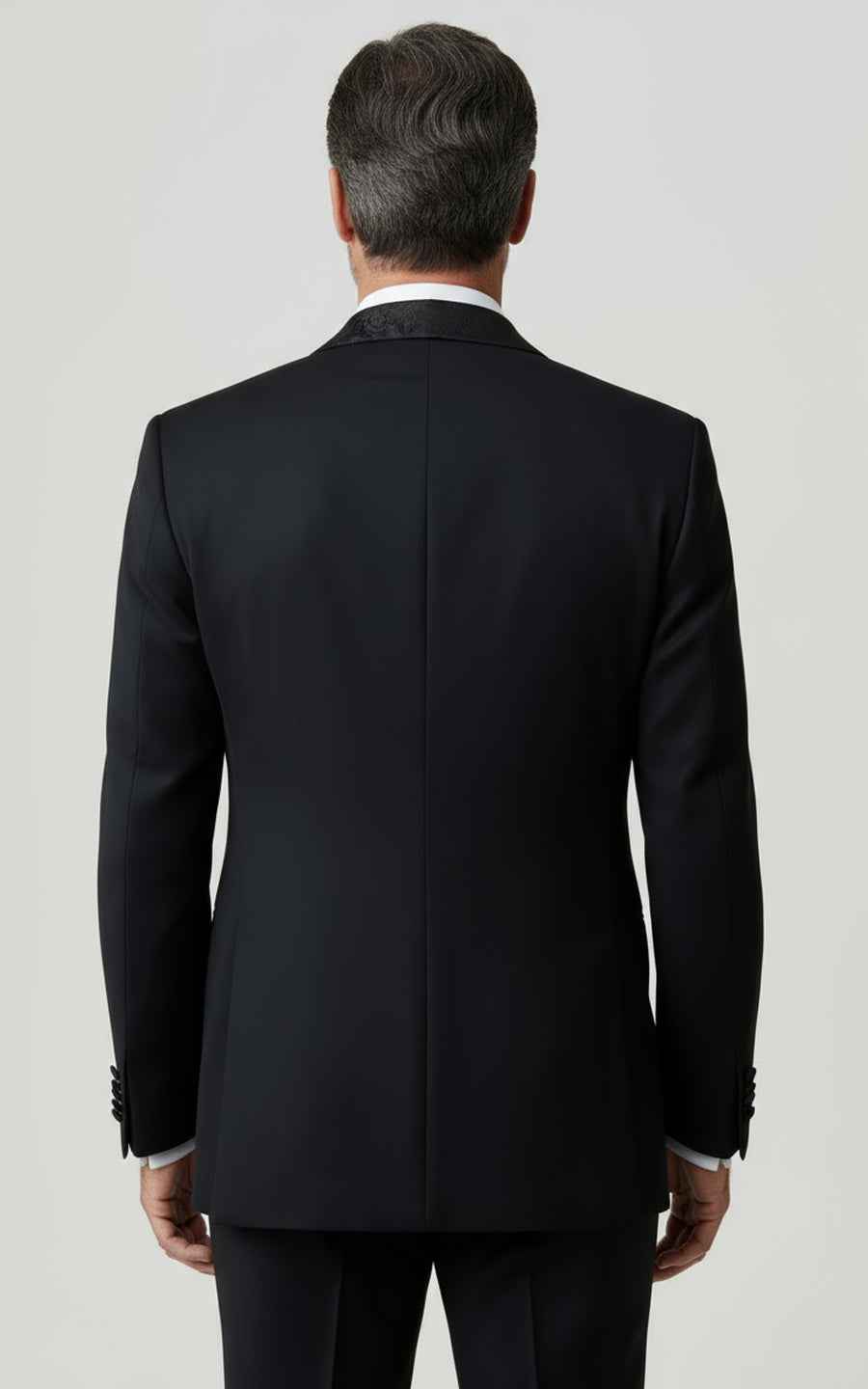 Black Double Breasted Tuxedo Men Custom Tailored Formal Coat