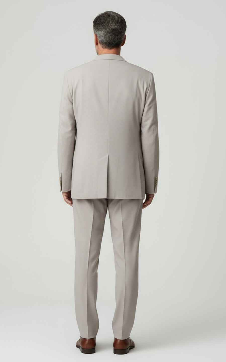 Mens Casual Suit Beige Tailored Modern Leisure Set