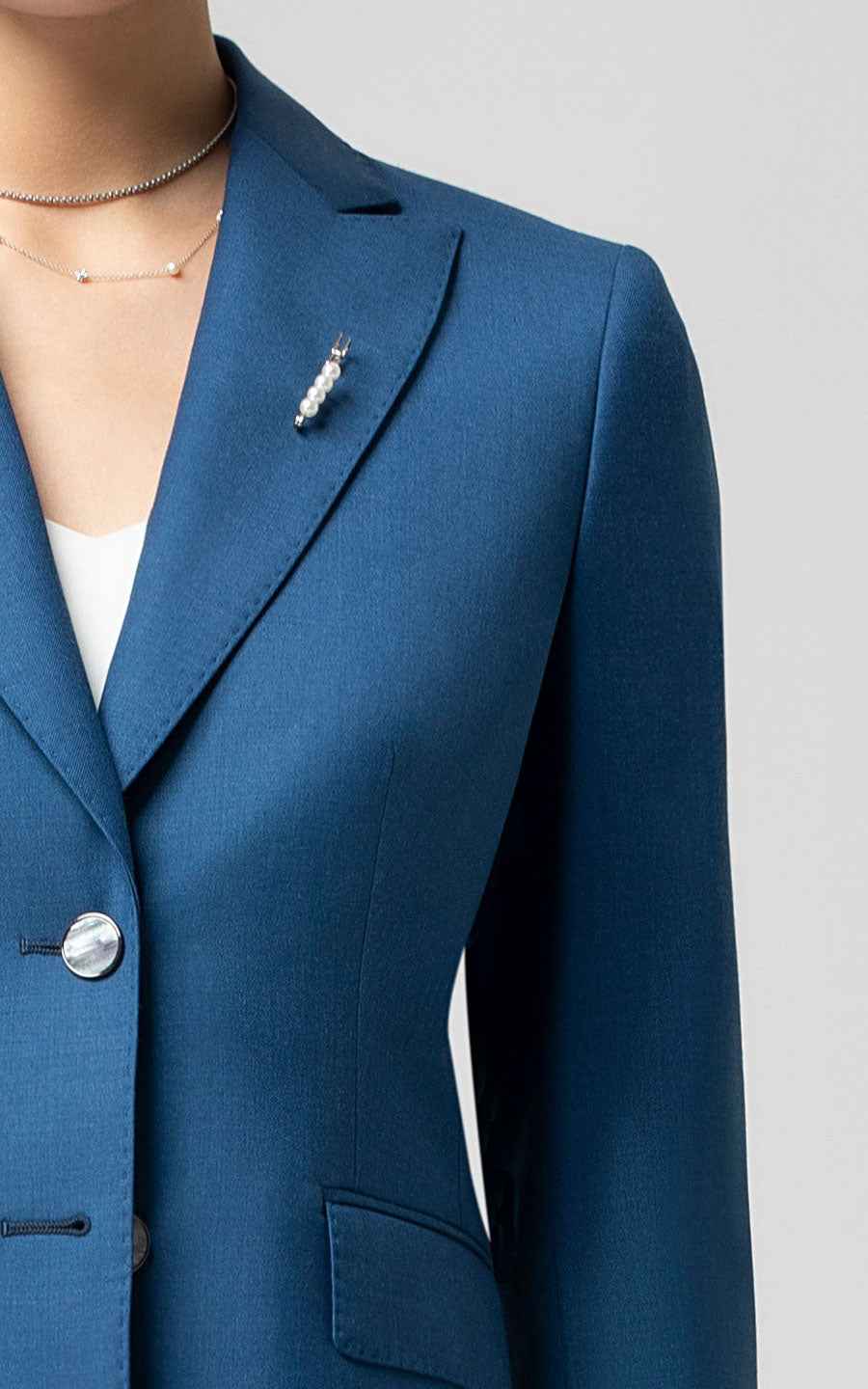 Women's Professional Blue Business Suit Set