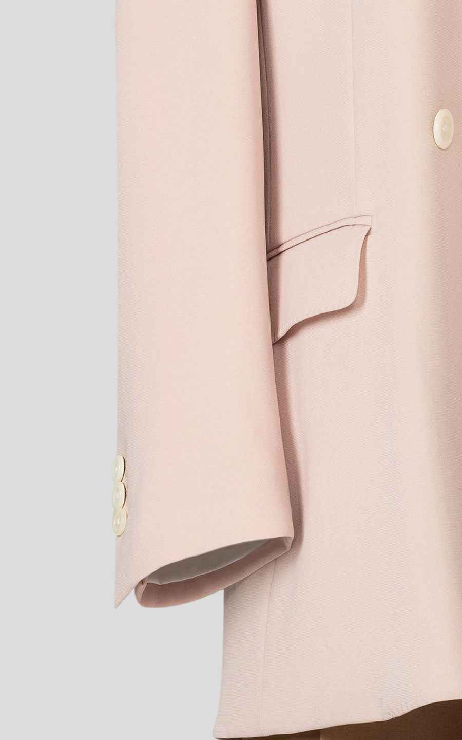 Women's Pink Double-Breasted Blazer - Professional