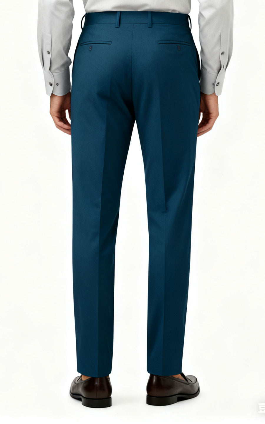 Custom Pants Teal Wool Suit Pants - Tailored Fit