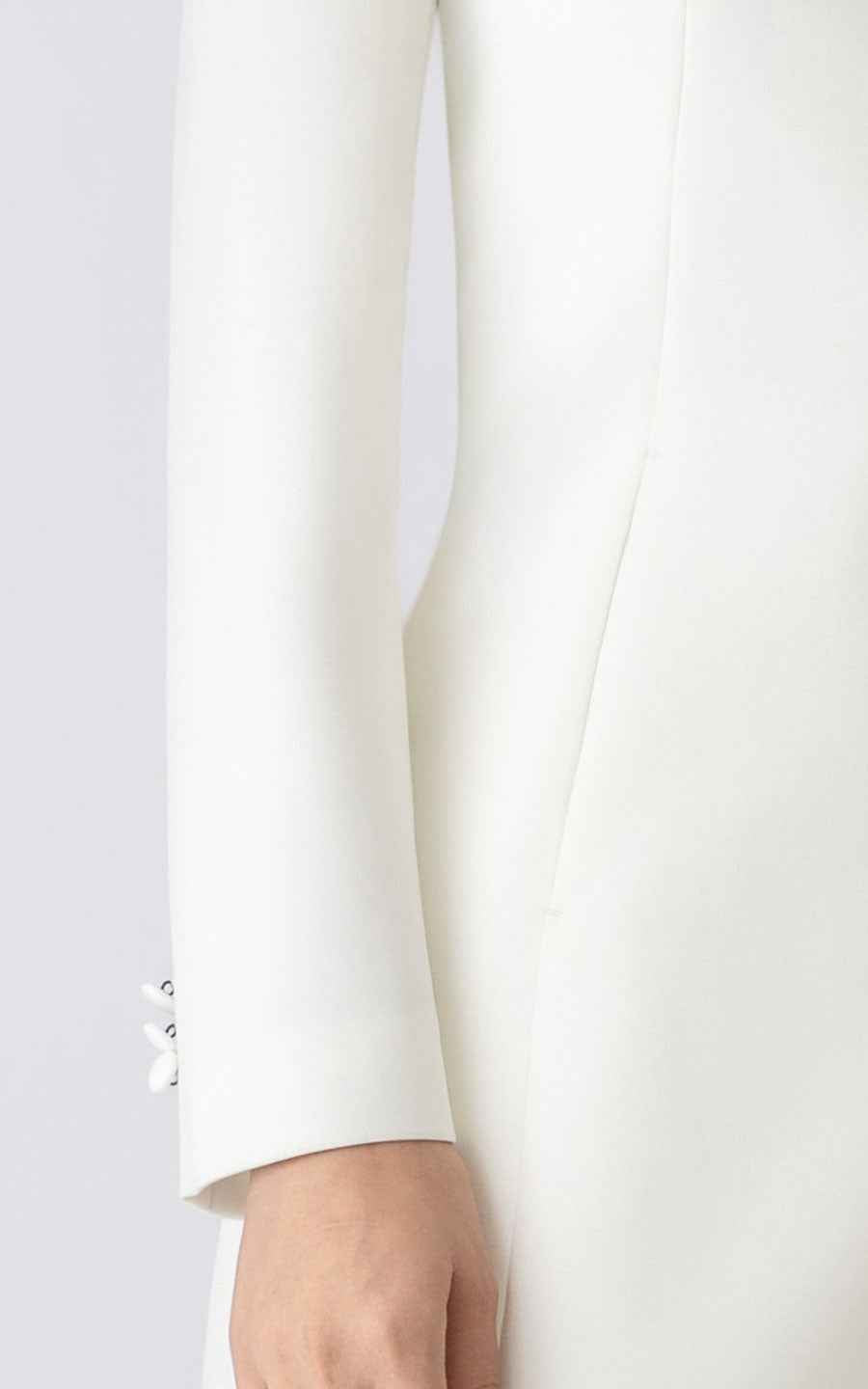 Elegant White Blazer Suit Set - Professional Women's