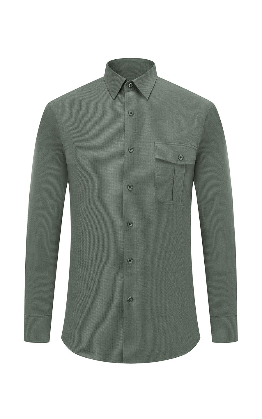 Fresh light green dress shirt - men's custom casual