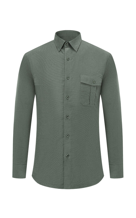 Fresh light green dress shirt - men's custom casual