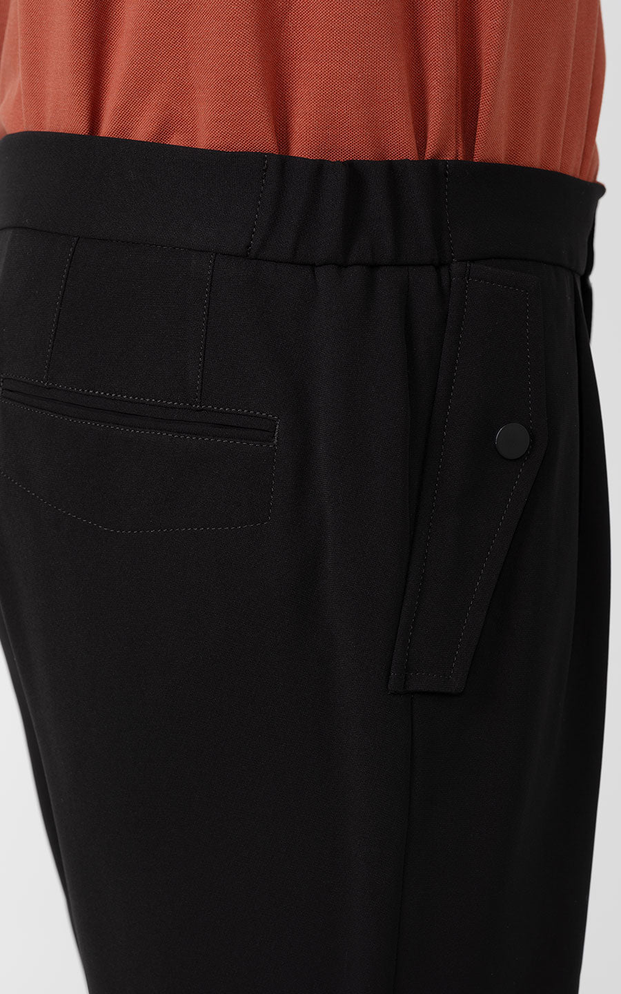 Milanese Cut Acetate Pants Detail - Couture Tailoring