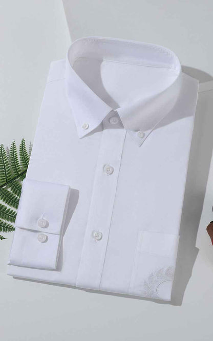WIFI Men's Organic Cotton Tailored Shirt - White
