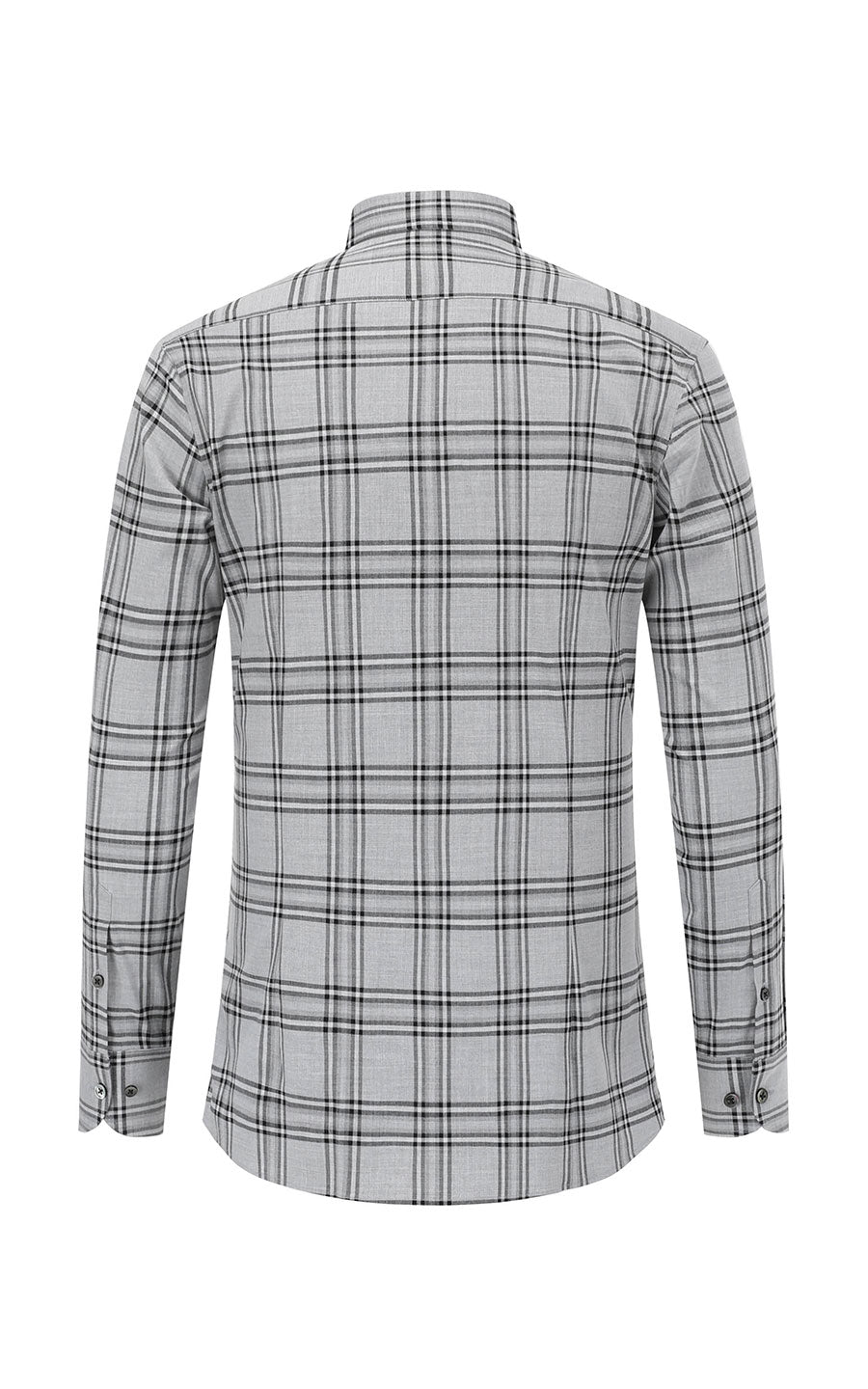 Scottish Plaid Pattern Detail - Premium Men's Shirt