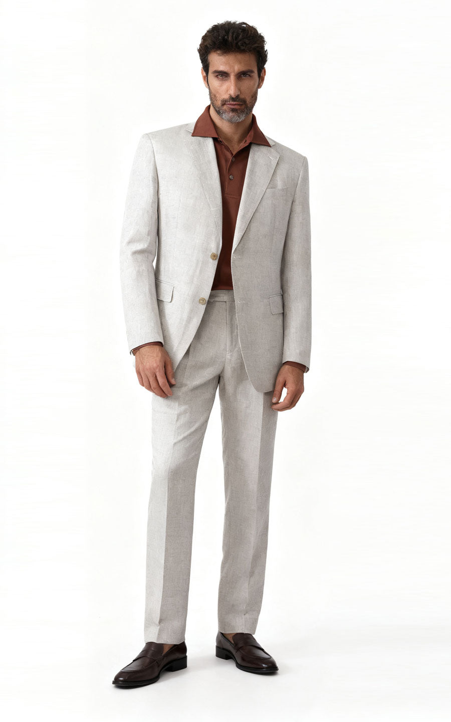 Premium Men's suit customization Linen Business Suit Set