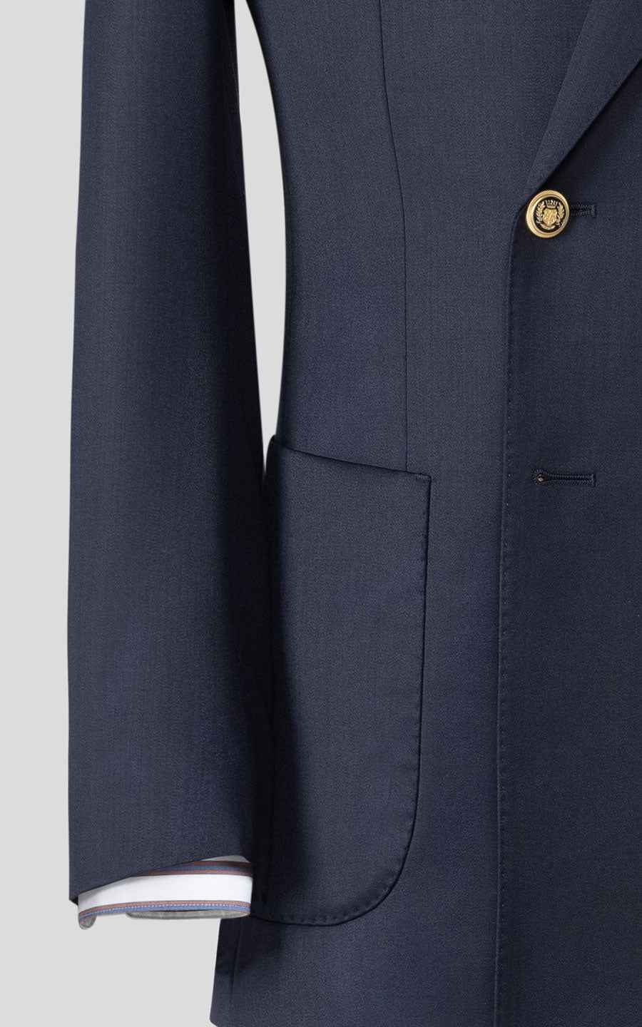 WIAI Premium Navy Wool Business Suit - Custom Tailored