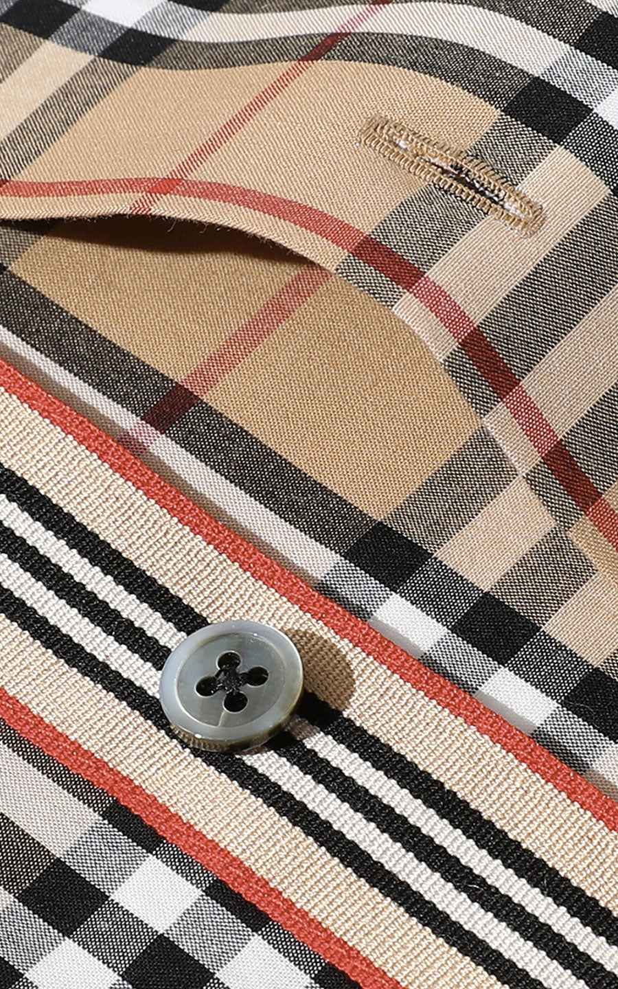 Men's Two-Tone Plaid Casual Shirt - Custom Tailored
