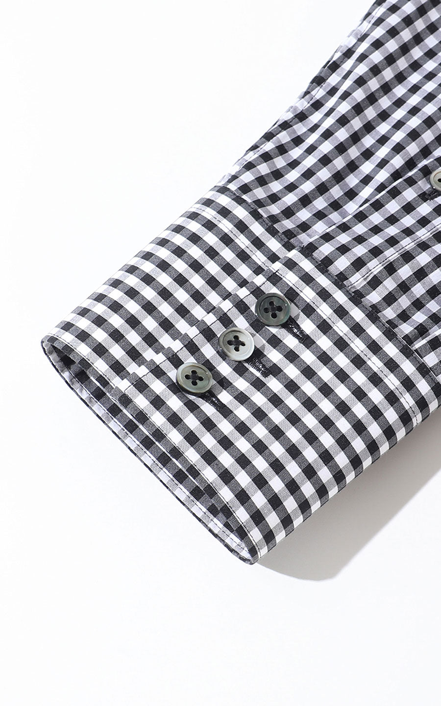Grey Check Pattern Detail - Premium Men's Casual Shirt