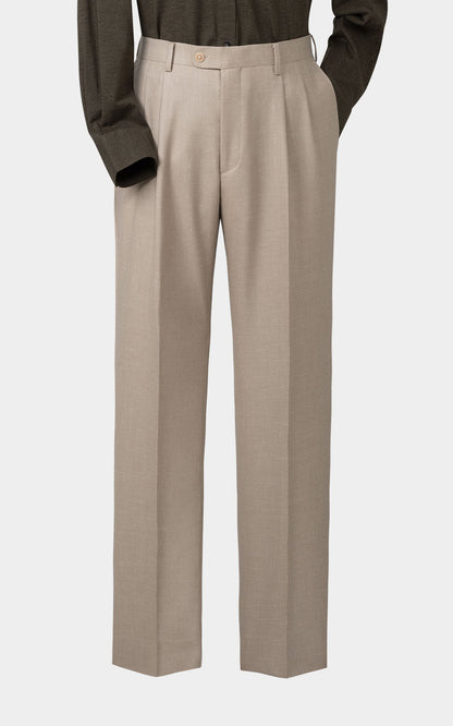 Men's khaki twill bespoke suits custom tailored online