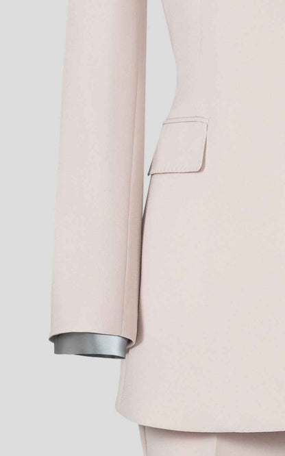 Premium Beige Business Suit - Professional Two-Piece Set