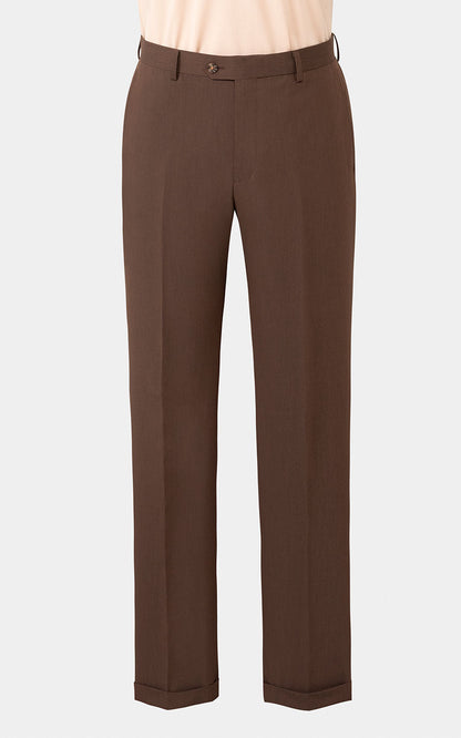 Custom Brown Suit Craftsmanship - Timeless Elegant Design