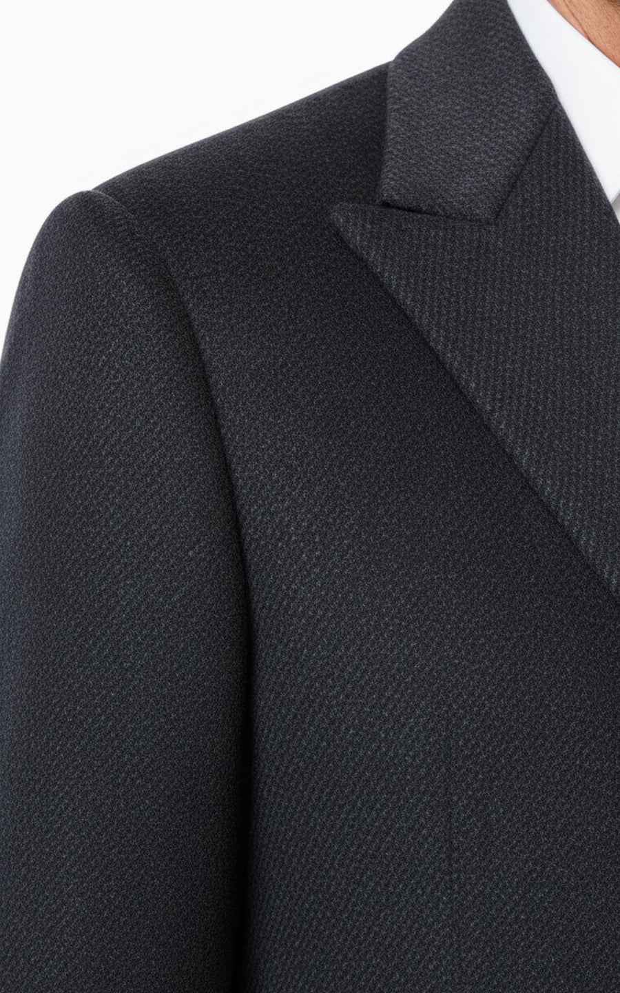 Premium Charcoal Gray Custom Men's Wool Overcoat