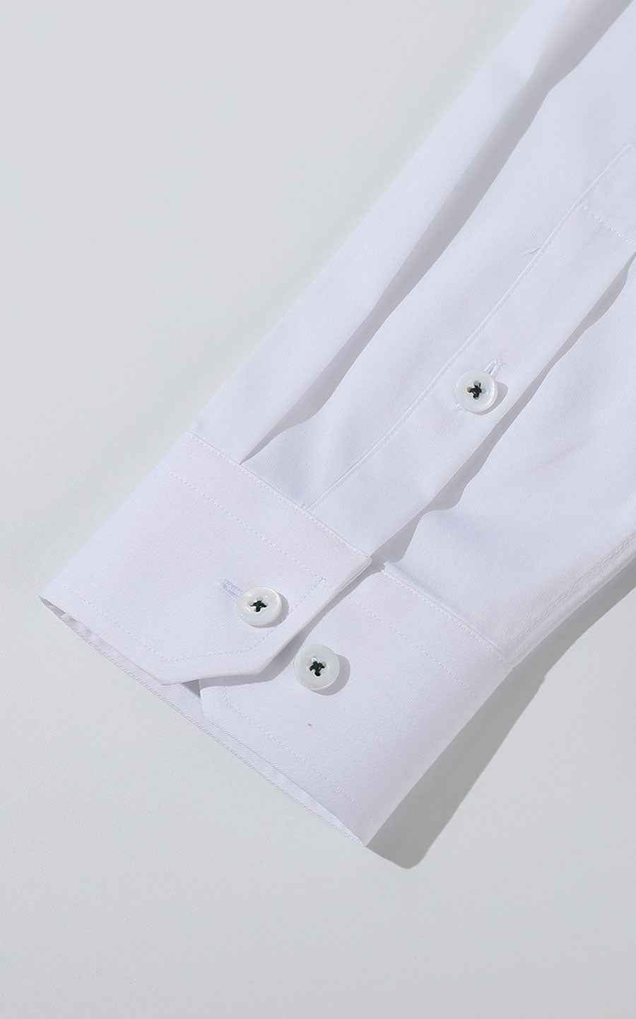 Men's Custom Tailored Shirts - Embroidered White Fabric