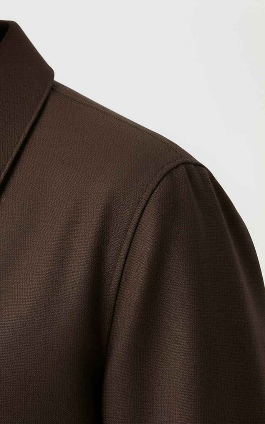 Brown slim fit men's custom casual jacket coat