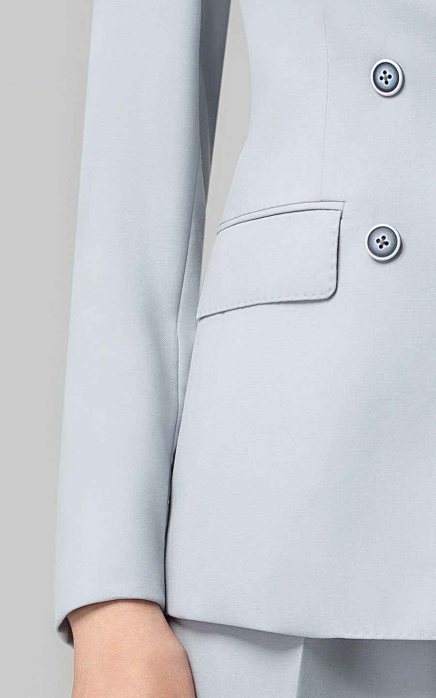 Women's Light Blue Professional Business Suit Set