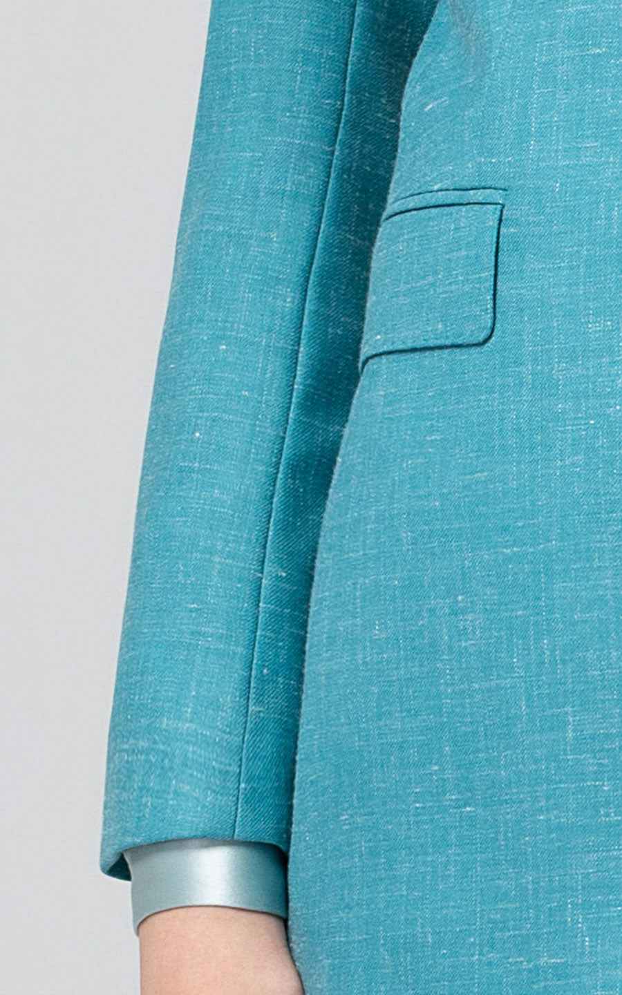 Women's Turquoise Business Suit - Professional Blazer Set