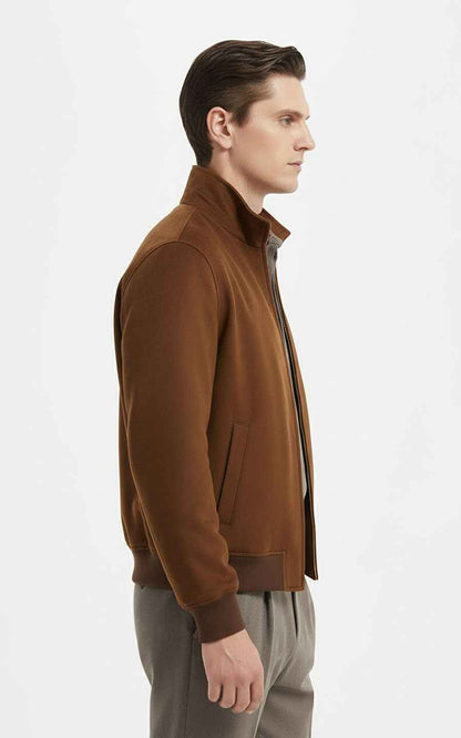 Men's Bomber Jacket Classic Suede Style