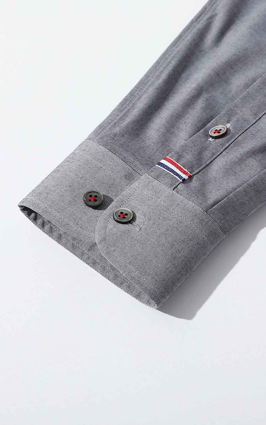 Custom Gray Textured Business Dress Shirt - Tailored Fit