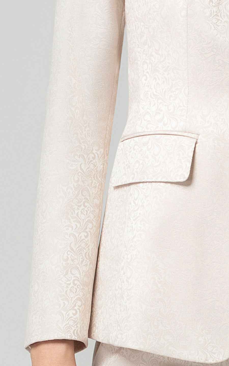 Chic Beige Blazer Suit Set - Modern Professional