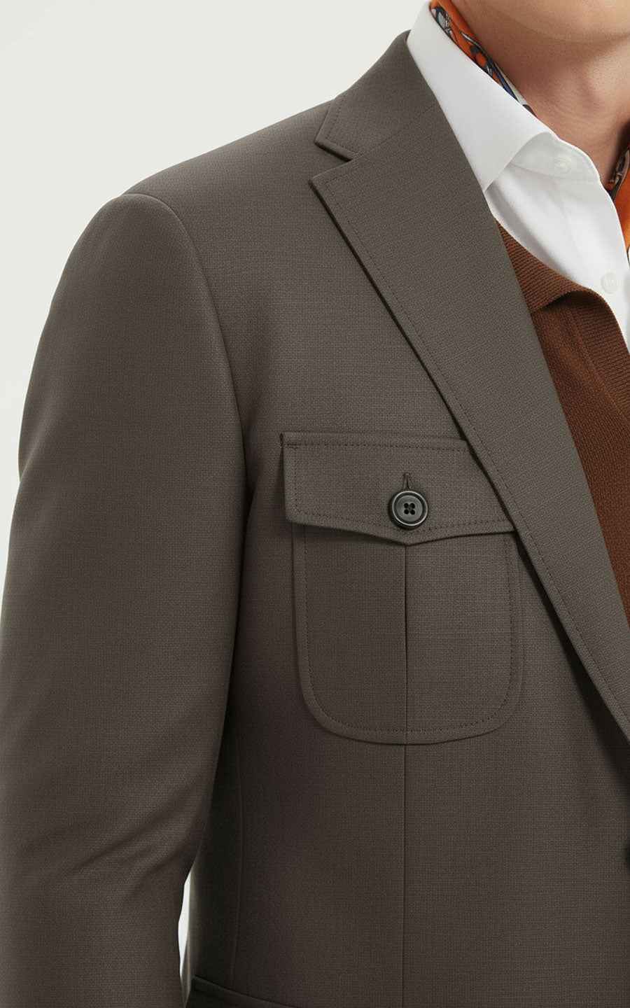 Office Suit Men - Classic Gray Blazer & Trousers Set