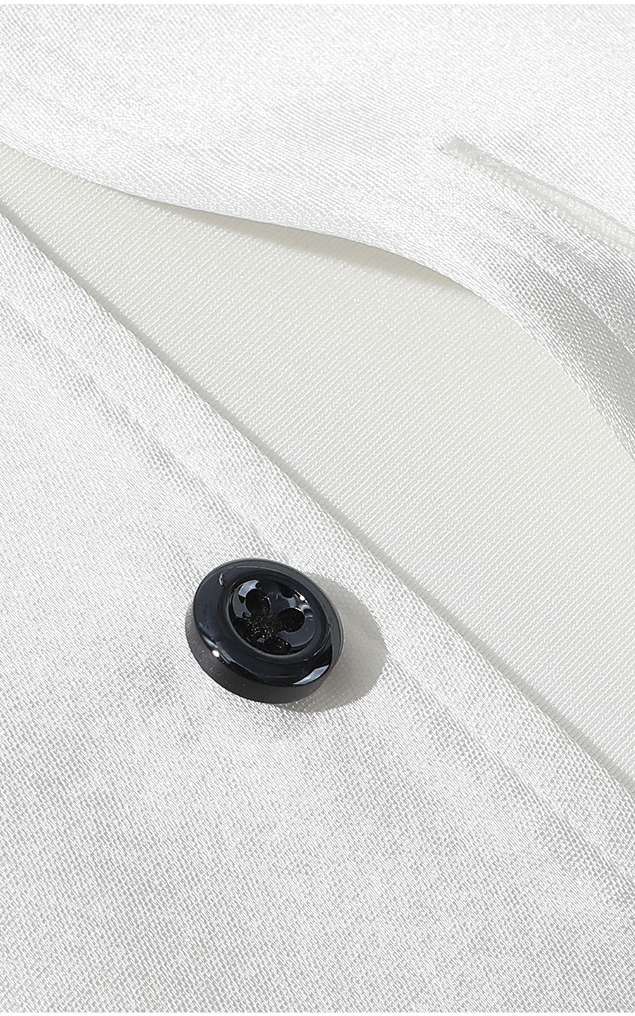 Premium Acetate Fabric Detail - White Dress Shirt