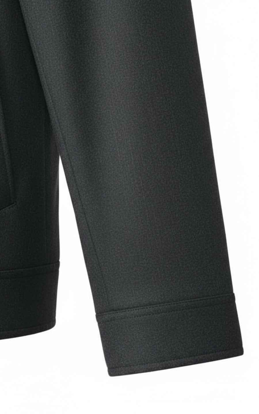 Charcoal Grey Tailored Zip Jacket for Men Business Casual