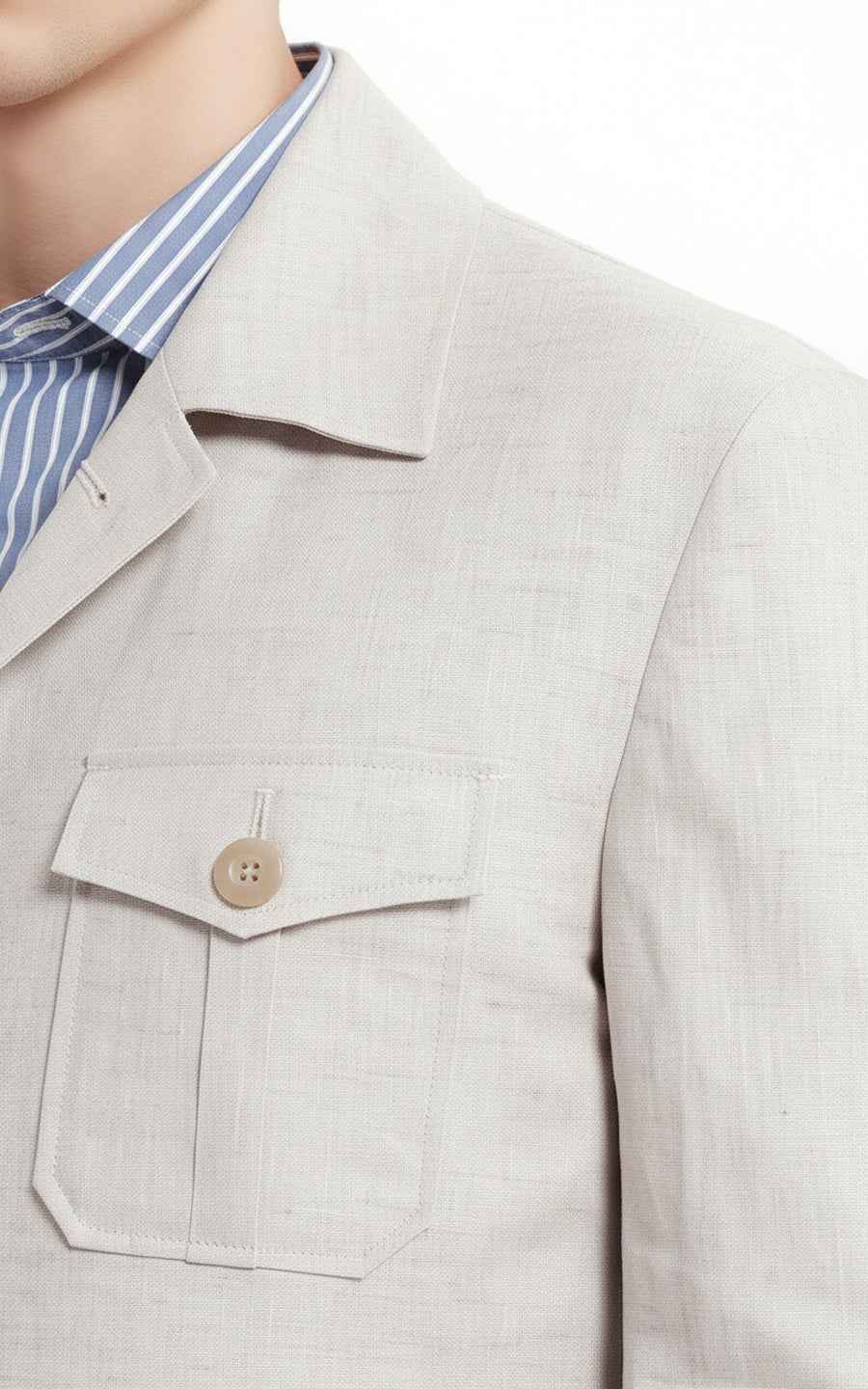 Custom Off white Men's Workwear Casual Jacket Coat