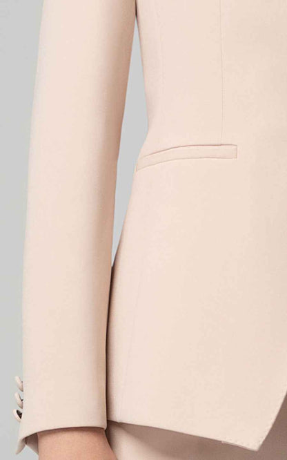 Elegant Beige Women's Business Suit Set
