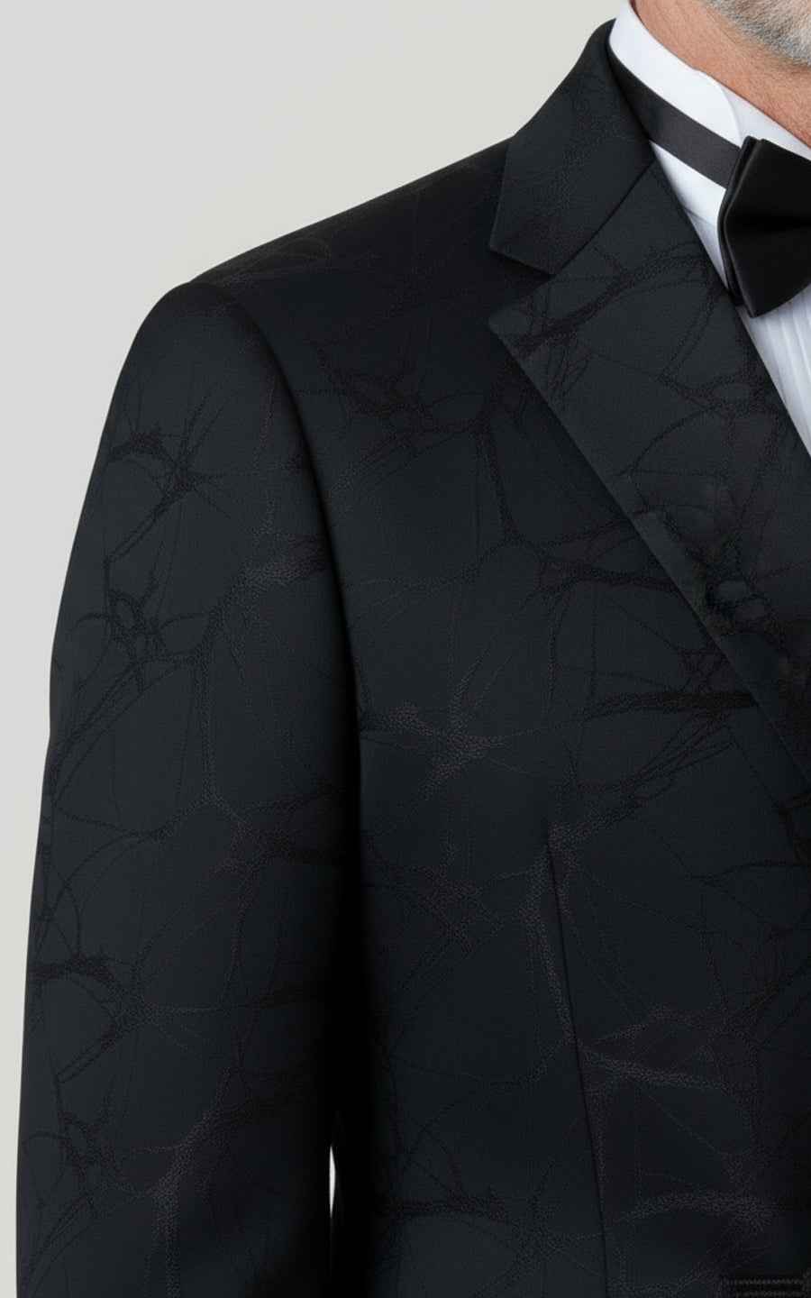 Black Double Breasted Tuxedo Men Formal Wedding Suit Coat