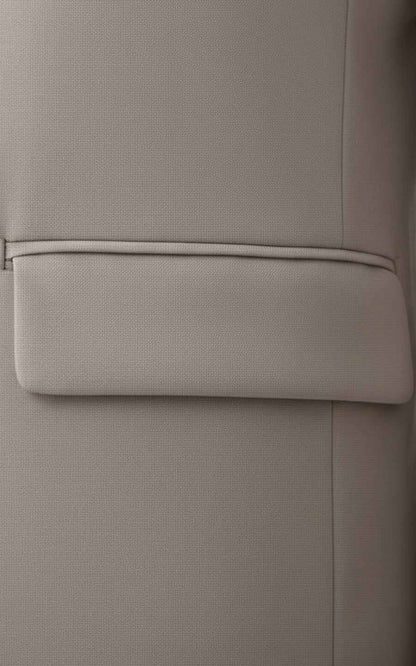 Mens Casual Suit Beige Tailored Modern Leisure Set