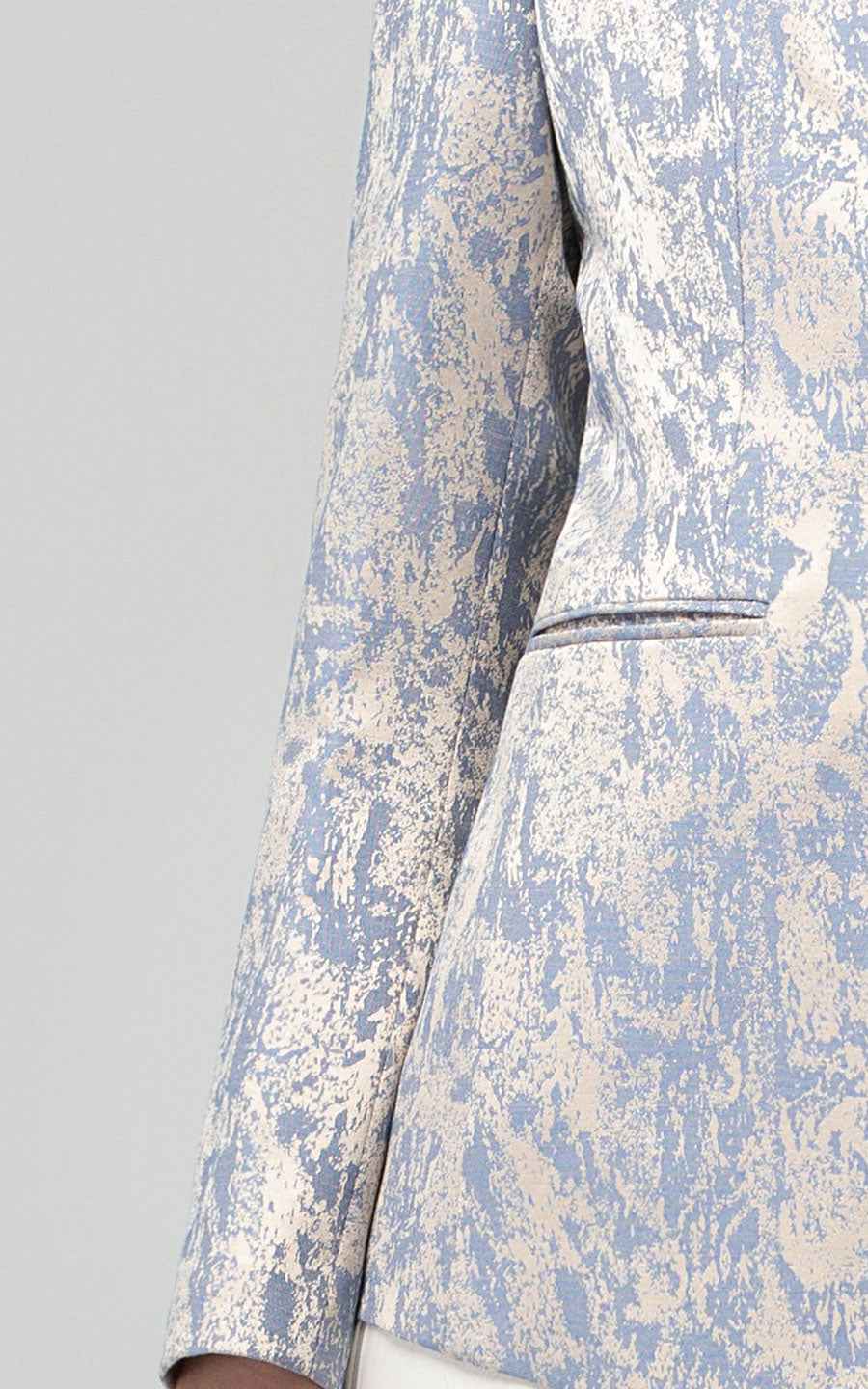 Elegant Floral Print Two-Piece Suit Set