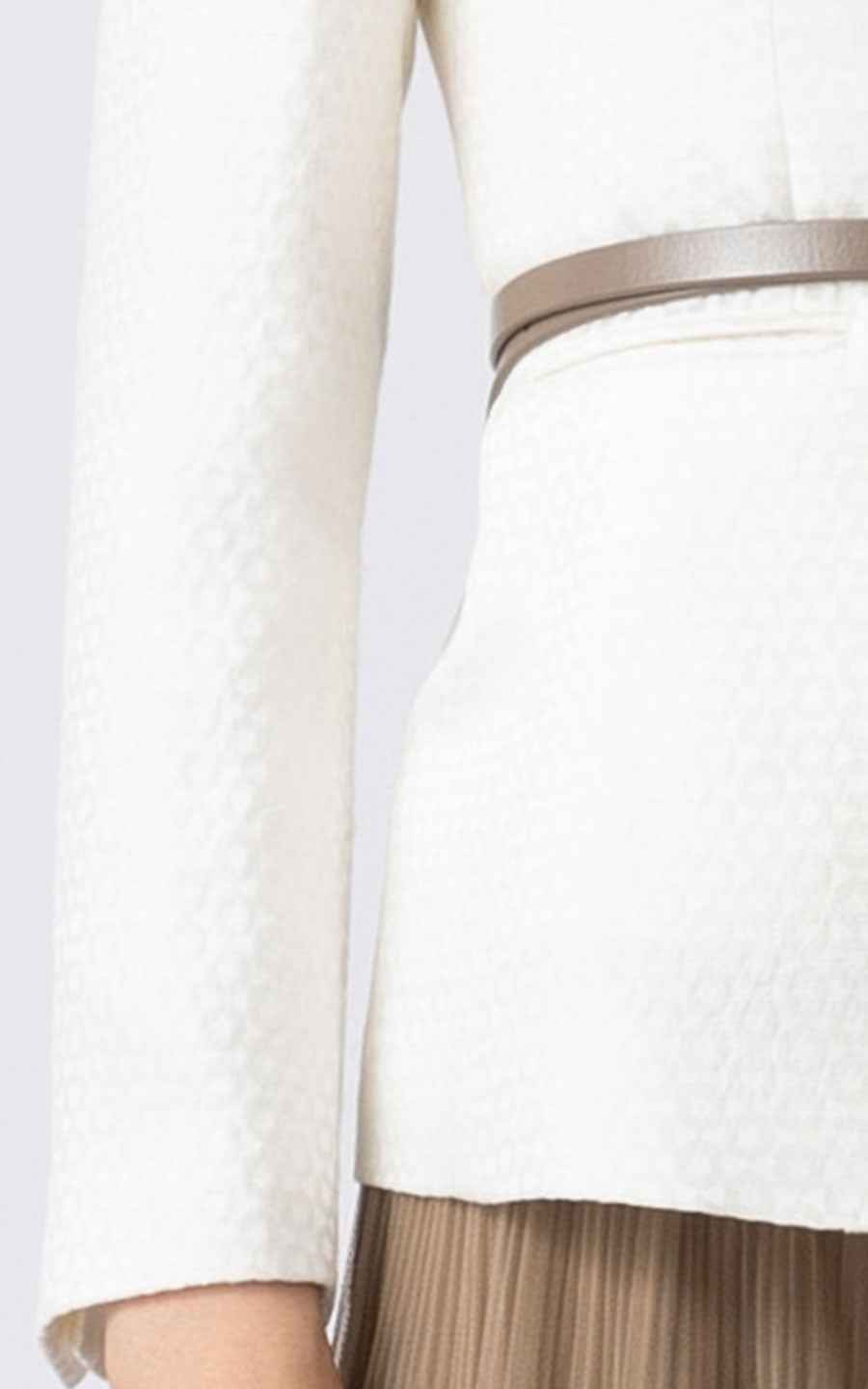Elegant White Blazer Suit Set - Professional Chic
